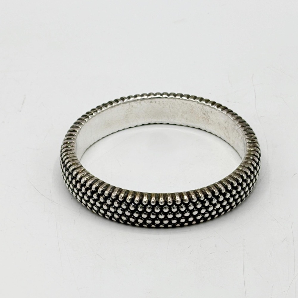 Simon Sebbag SSD Bangle Bracelet Womens Thick Prosecco Beaded Dot SS 925 Jewelry